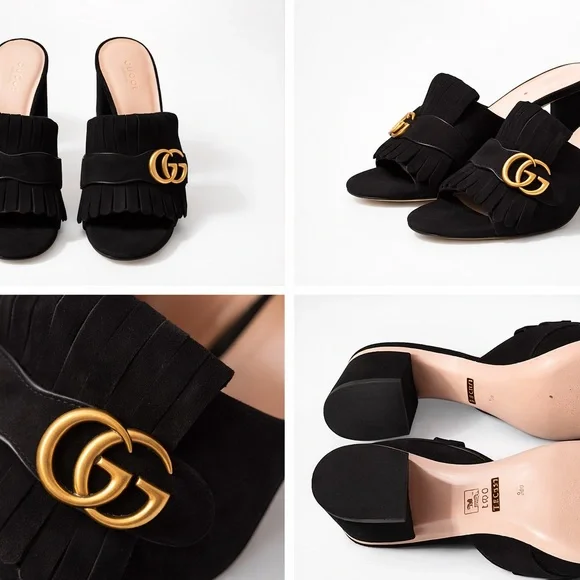 Gucci Marmont
Double G Logo Suede Slides
Women's Size 41/10-10.5 euc worn once! - Picture 1 of 8